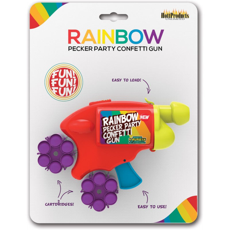 Pistola Rainbow de Confetti con Forma de Pene